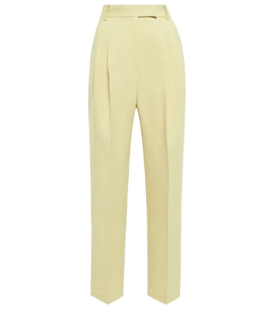The Frankie Shop Bea Twill High-rise Pants In Melon