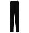 THE FRANKIE SHOP GELSO HIGH-RISE WIDE-LEG PANTS
