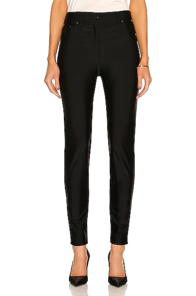 Tom Ford Skinny Glossy Compact Jersey Pants In Black