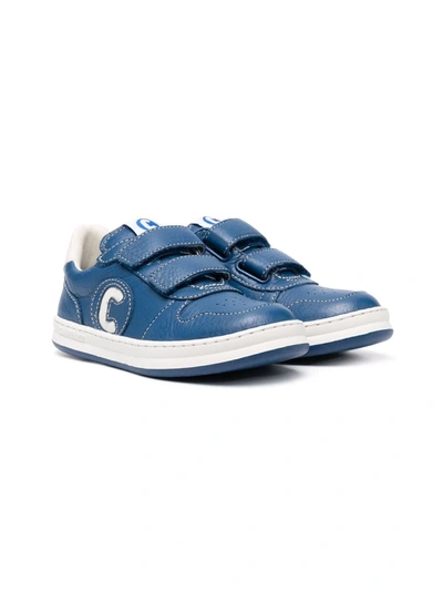 Camper Kids' Runner Four Touch-strap Sneakers In Blue