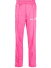 Palm Angels Classic Logo-print Stretch-woven Jogging Bottoms In Pink