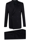 TAGLIATORE FITTED DOUBLE-BREASTED SUIT