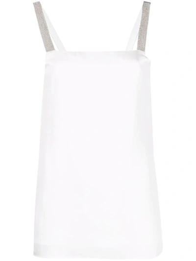 Fabiana Filippi Square-neck Vest Top In White
