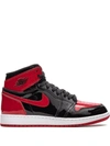 JORDAN AIR JORDAN 1 RETRO HIGH "PATENT BRED" SNEAKERS