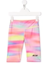 MSGM TIE-DYE PRINT SHORTS