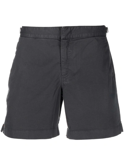 Orlebar Brown Bulldog Cotton Mini Shorts In Grey