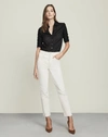 VERONICA BEARD RYLEIGH SLIM-STRAIGHT JEAN RAW HEM