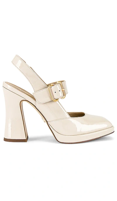 Sam Edelman Jillie 浅口高跟鞋 – 亚麻色 In White