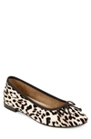 Aerosoles Homerun Ballet Flat In Bone Leopard