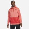 Nike Therma Men's Pullover Training Hoodie In University Red,magic Ember,heather,black