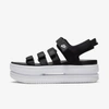 Nike Icon Classic Platform Sandals In Black