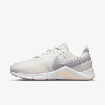 Nike Legend Essential 2 Premium Women's Training Shoes In Photon Dust,amethyst Ash,white,metallic Luster