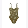 TORY BURCH PRINTED UNDERWIRE ONE-PIECE SWIMSUIT