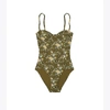 Tory Burch Printed Underwire One-piece Swimsuit In Wall Floral