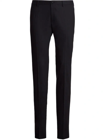 Dolce & Gabbana Tailored Trousers In Virgin Wool In Nero (black)