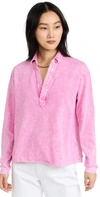 Frank & Eileen Patrick Popover Henley Pink Lemonade In Mineral Pink
