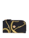 VERSACE CHAIN PRINT CARD CASE