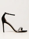 Stuart Weitzman Nudistcurve 100 Highshine Sandal In Black