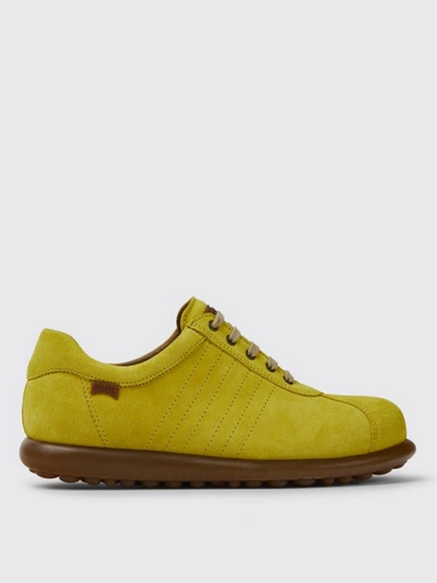 Camper Pelotas  Trainers In Nubuck In Yellow