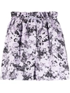 REMAIN PAPERBAG WAIST ABSTRACT PATTERN SHORTS