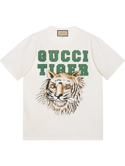 Gucci Printed Cotton-jersey T-shirt In Sunlight
