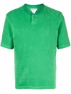 Bottega Veneta Towelling Short-sleeve Shirt In Green