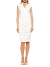 Alexia Admor Women's Jillian Cap-sleeve Sheath Dress In Off White