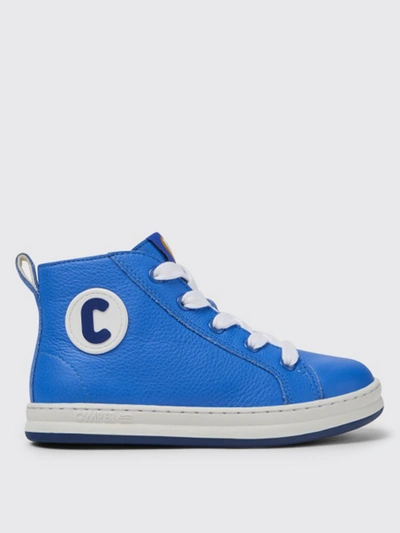 Camper Kids' Runner  Trainers In Calfskin In Blue