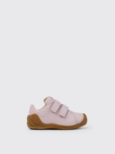 Camper Kids' Dadda  Trainers In Leather In Pink