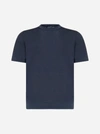 Drumohr Cotton T-shirt In Blue 3