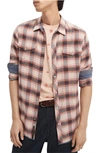SCOTCH & SODA ICONIC CHECK SNAP FRONT WESTERN SHIRT