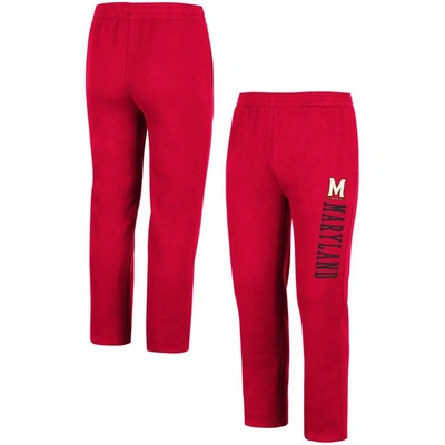 Colosseum Men's  Red Maryland Terrapins Fleece Pants