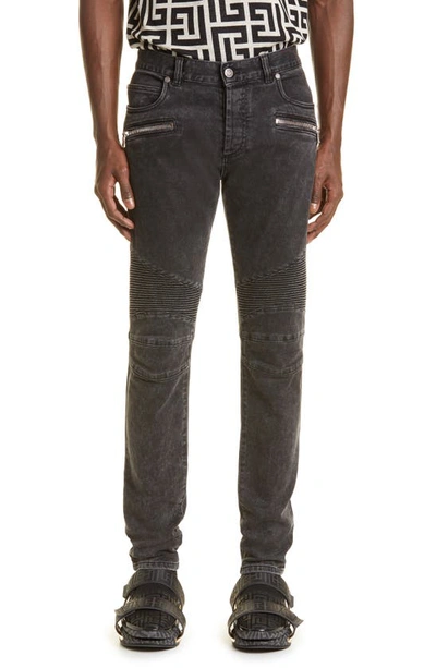 BALMAIN BALMAIN MOTO SLIM FIT JEANS