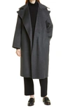 NORDSTROM SIGNATURE WATERFALL LAPEL DOUBLE FACE WOOL & CASHMERE COAT