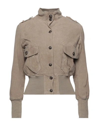 Andrea D'amico Jackets In Beige