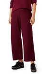 EILEEN FISHER WOOL HIGH WAIST CROP PANTS