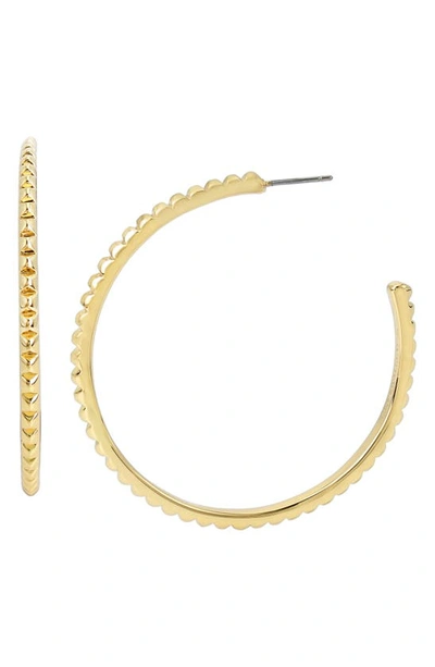 ALLSAINTS LARGE STUDDED HOOP EARRINGS