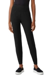 Eileen Fisher High Waist Ankle Leggings In Black