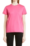Moncler Pink Logo T-shirt Size X-small In 546 Fuschia