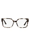 Prada Square-frame Glasses In Talc Tortoise/demo Lens