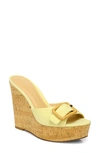 Veronica Beard Donata Suede Buckle Wedge Sandals In Nocolor