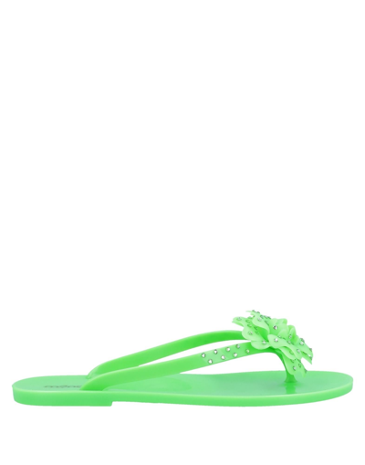 Menghi Toe Strap Sandals In Green