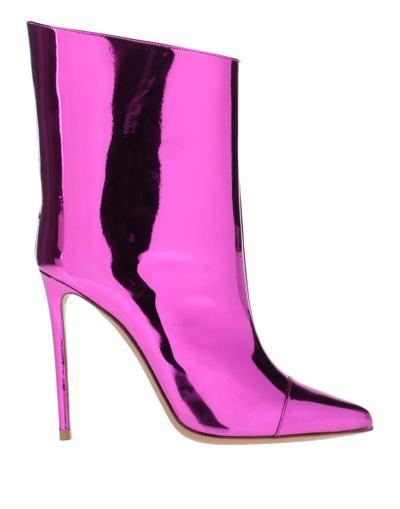Alexandre Vauthier Ankle Boots In Fuchsia