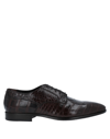 Alberto Guardiani Lace-up Shoes In Dark Brown