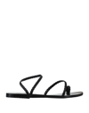 Ancient Greek Sandals Toe Strap Sandals In Black