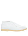 Andrea Ventura Firenze Ankle Boots In Ivory