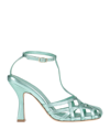 Aldo Castagna Sandals In Sage Green