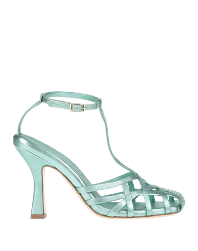 Aldo Castagna Sandals In Sage Green