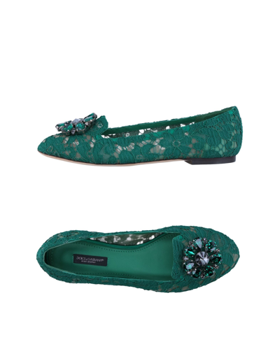 Dolce & Gabbana Loafers In Green