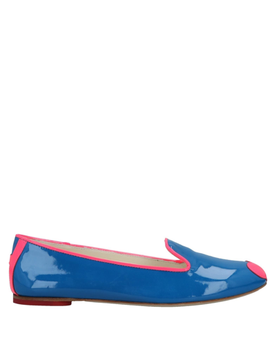 Katie Grand Loves Hogan Ballet Flats In Blue